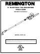 Remington Pole Saw Model 106890-02 User Manual